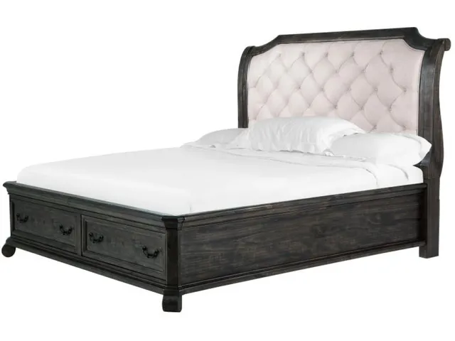 Complete Queen Sleigh Storage Bed