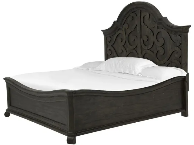 Complete Queen Shaped Panel Bed