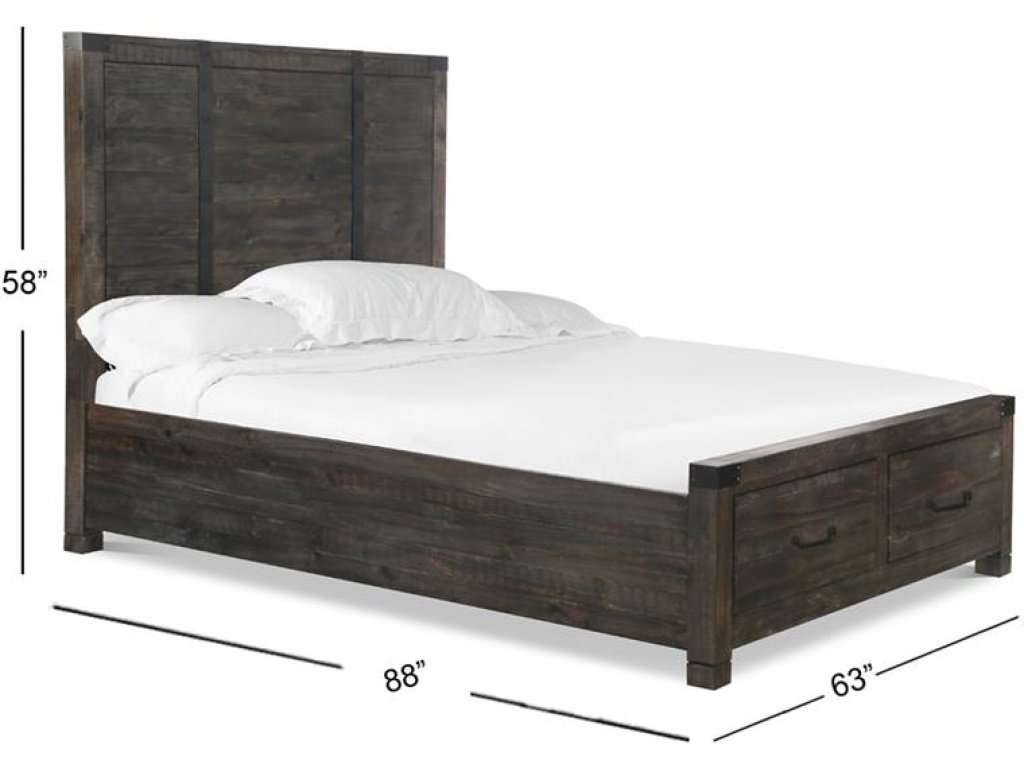 Complete Queen Panel Storage Bed - image 2