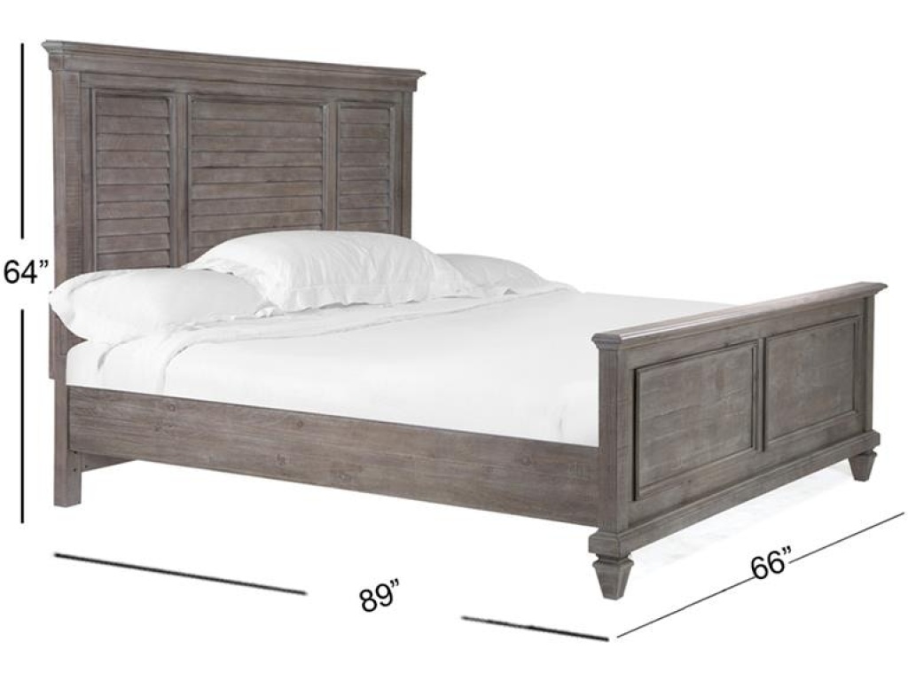 Complete Queen Shutter Panel Bed - image 1