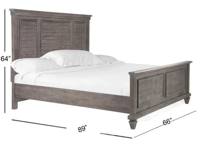 Complete Queen Shutter Panel Bed - Alternative View