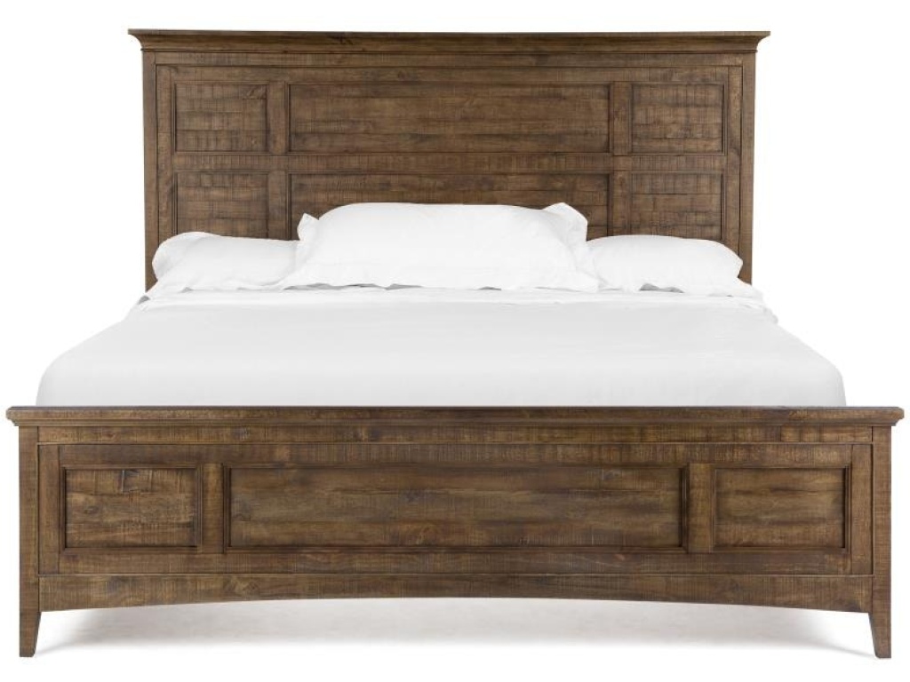 Complete Queen Panel Bed with Storage Rails - image 1