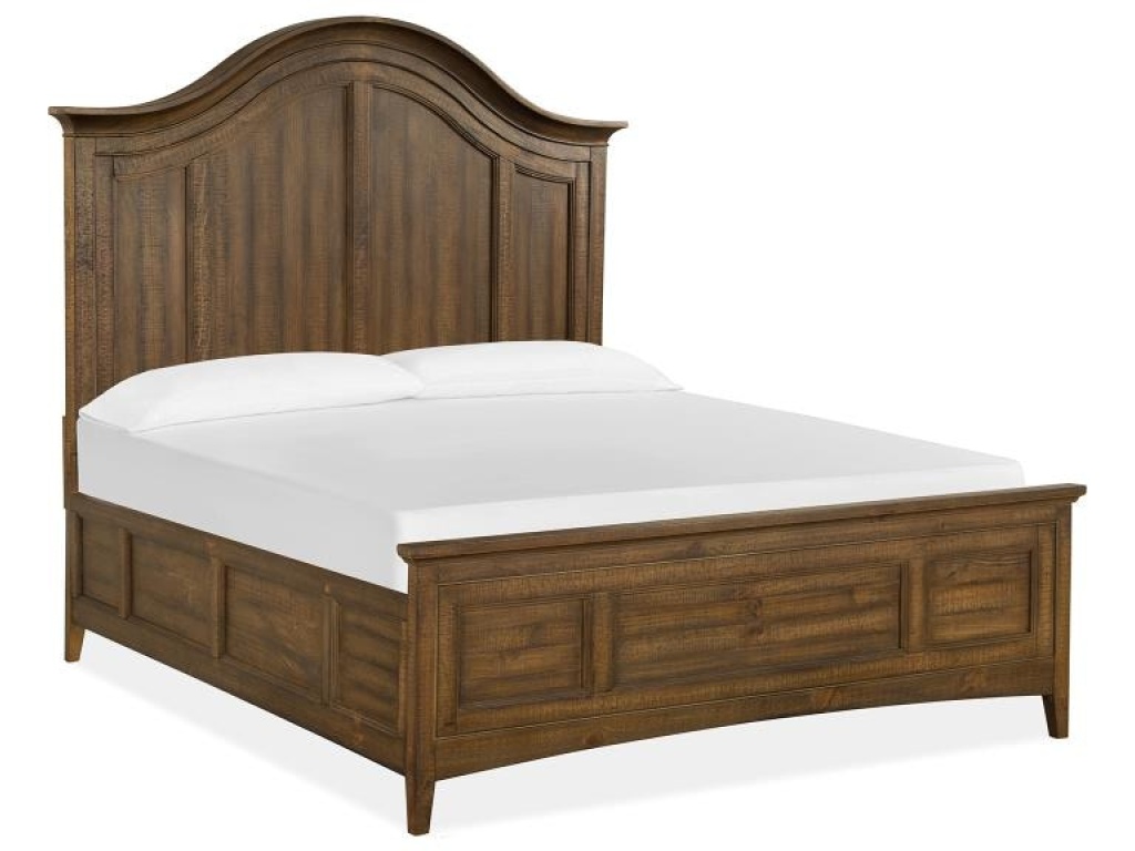 Complete Queen Arched Bed with Regular Rails - image 1