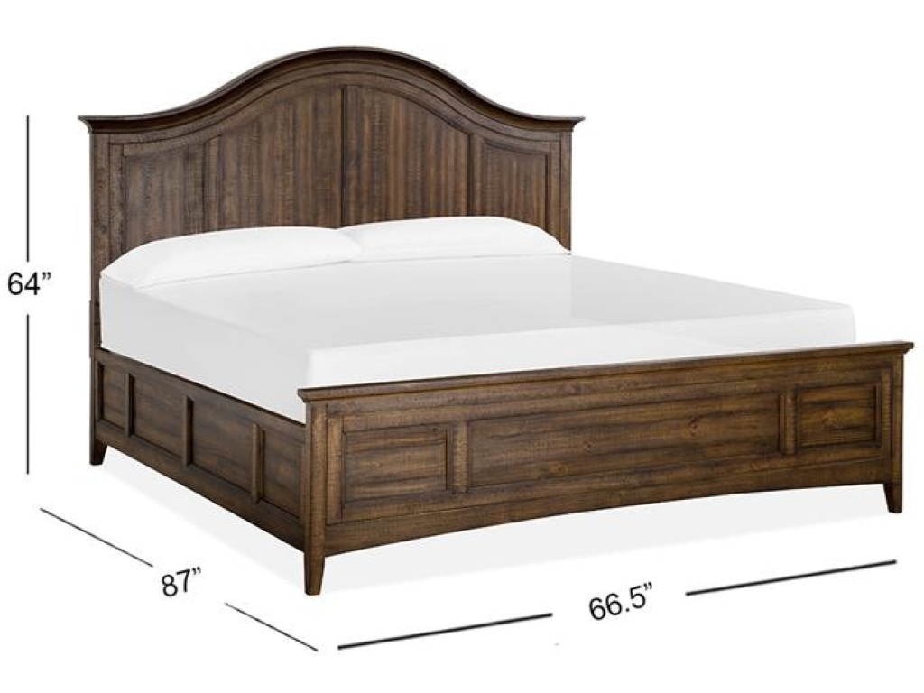 Complete Queen Arched Bed with Regular Rails - image 2