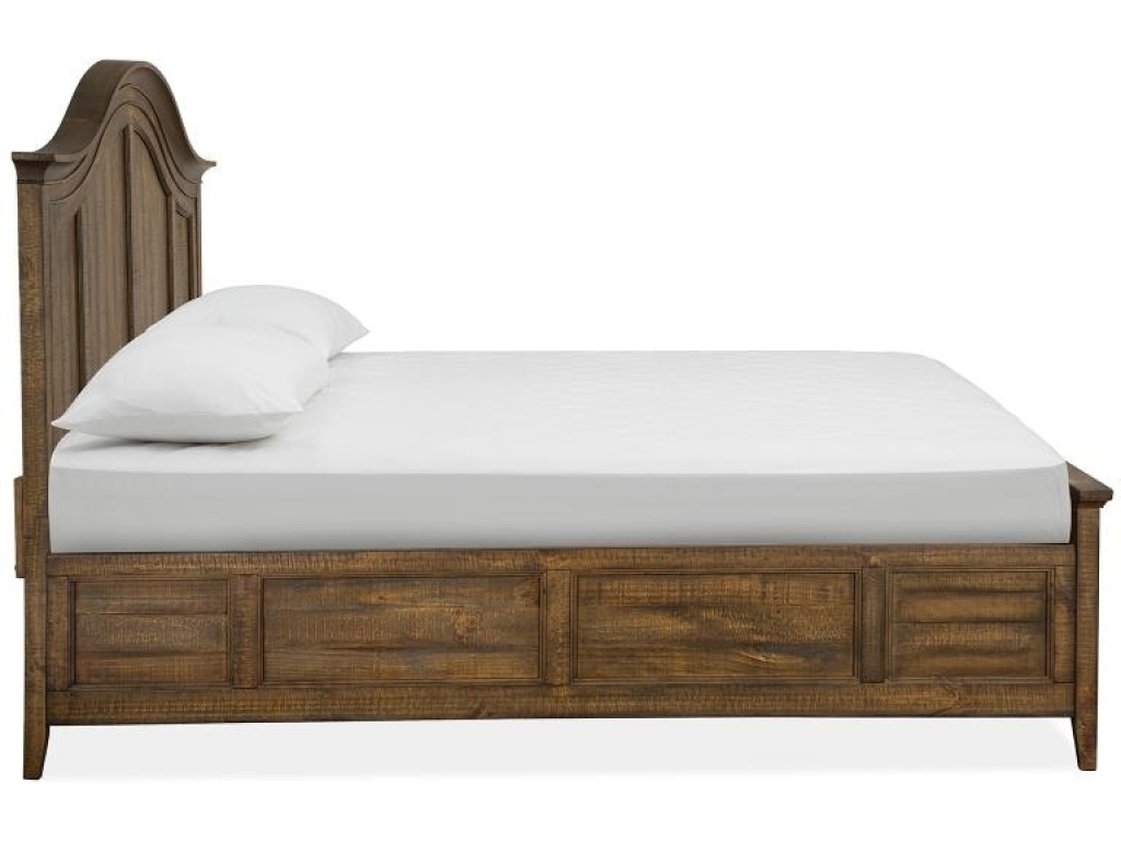 Complete Queen Arched Bed with Regular Rails - image 3