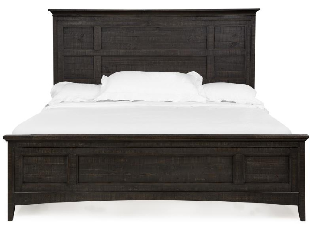 Complete Queen Panel Bed with Storage Rails - image 2