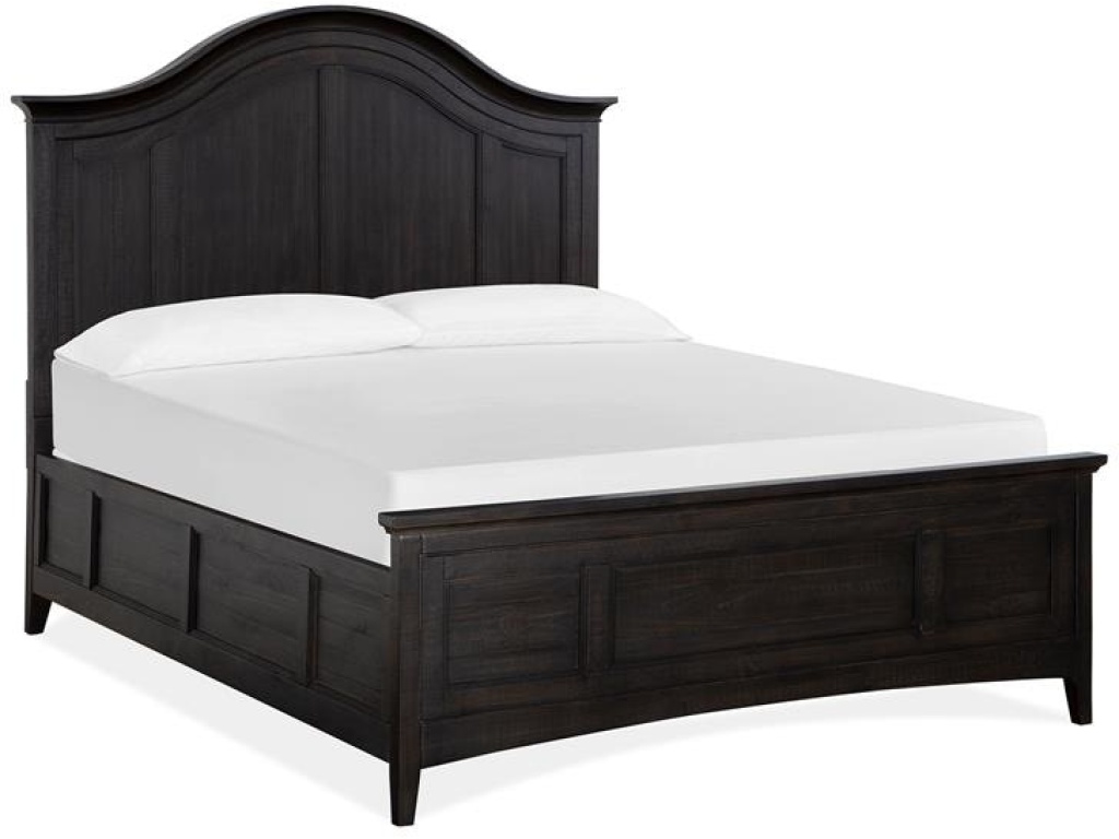 Complete Queen Arched Bed with Regular Rails - image 1
