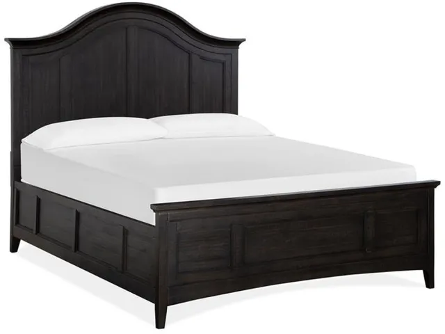 Complete Queen Arched Bed with Regular Rails - Alternative View