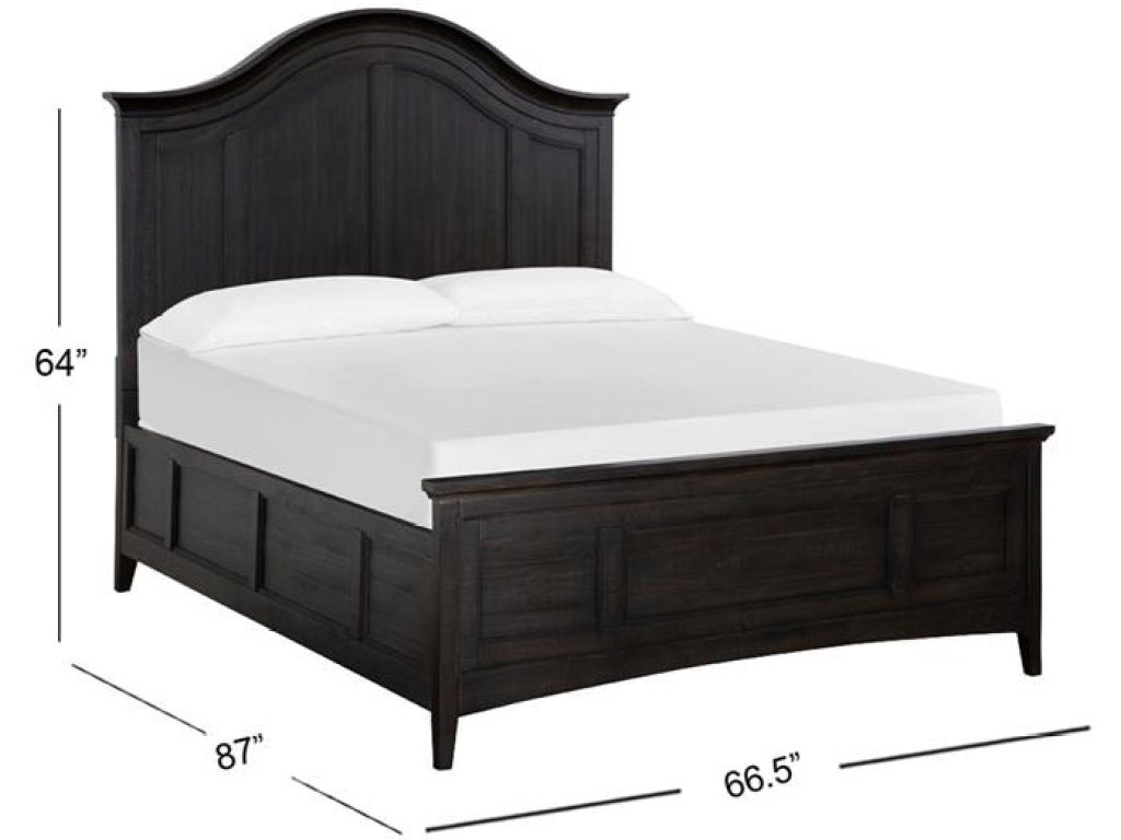 Complete Queen Arched Bed with Regular Rails - image 2