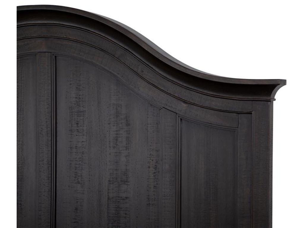 Complete Queen Arched Bed with Regular Rails - image 3