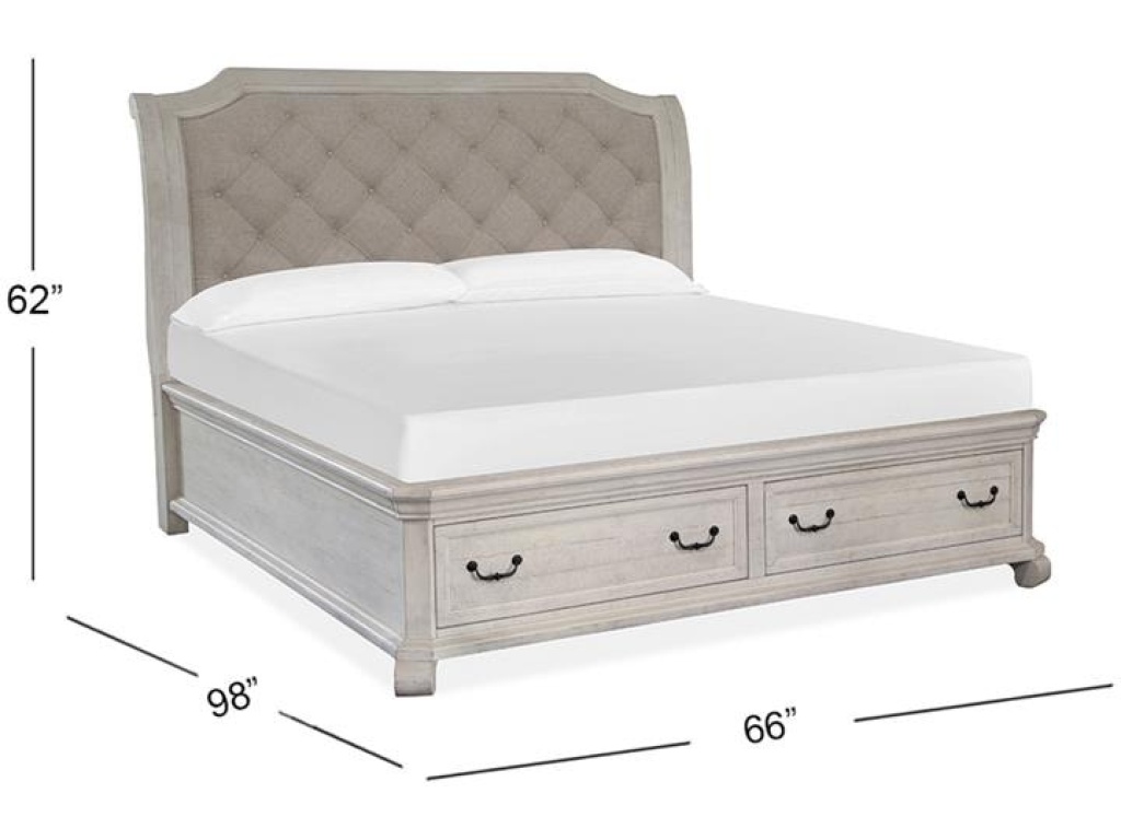 Complete Queen Sleigh Storage Bed - image 1