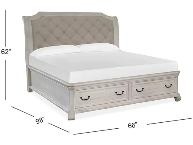 Complete Queen Sleigh Storage Bed