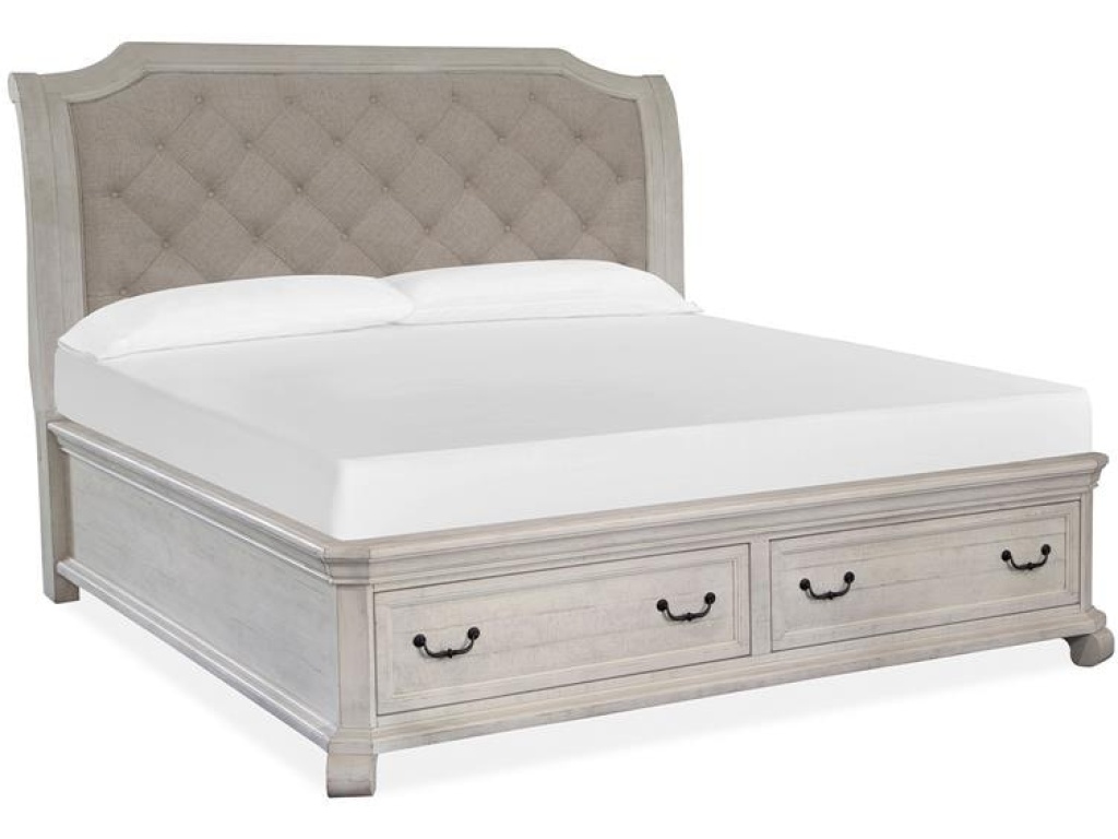 Complete Queen Sleigh Storage Bed - image 2