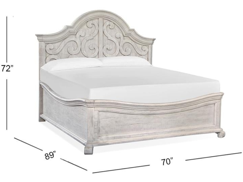 Complete Queen Shaped Panel Bed - image 1