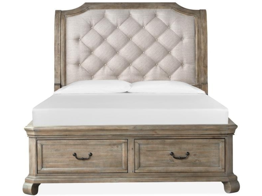 Complete Queen Sleigh Storage Bed - main image