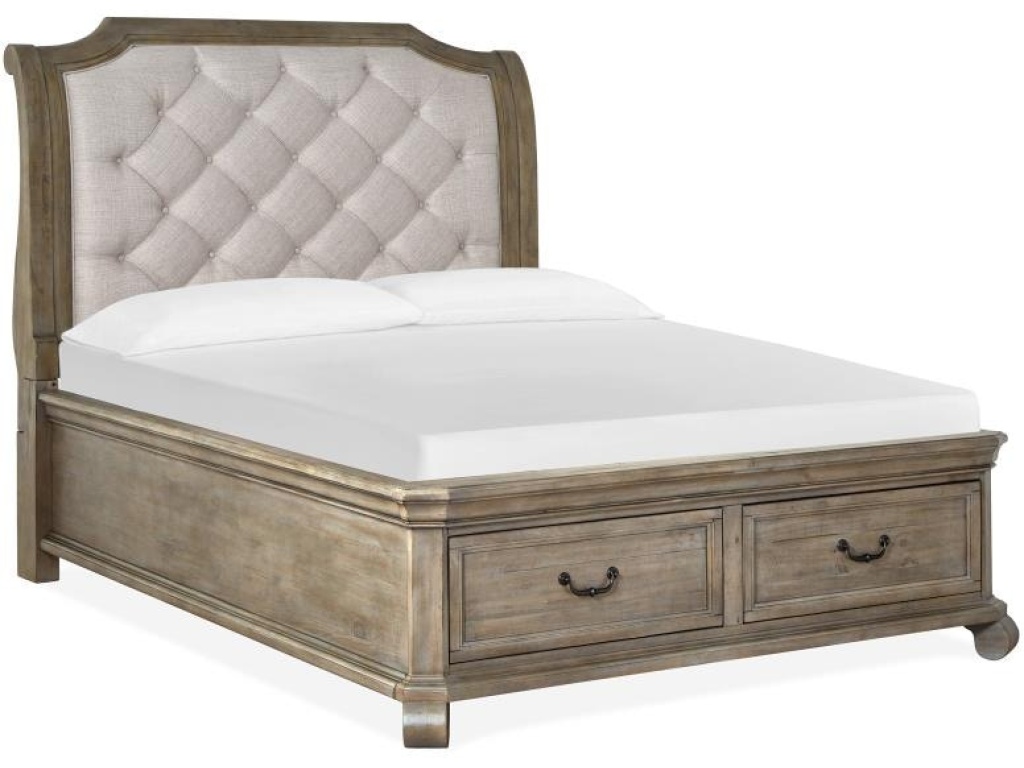 Complete Queen Sleigh Storage Bed - image 2