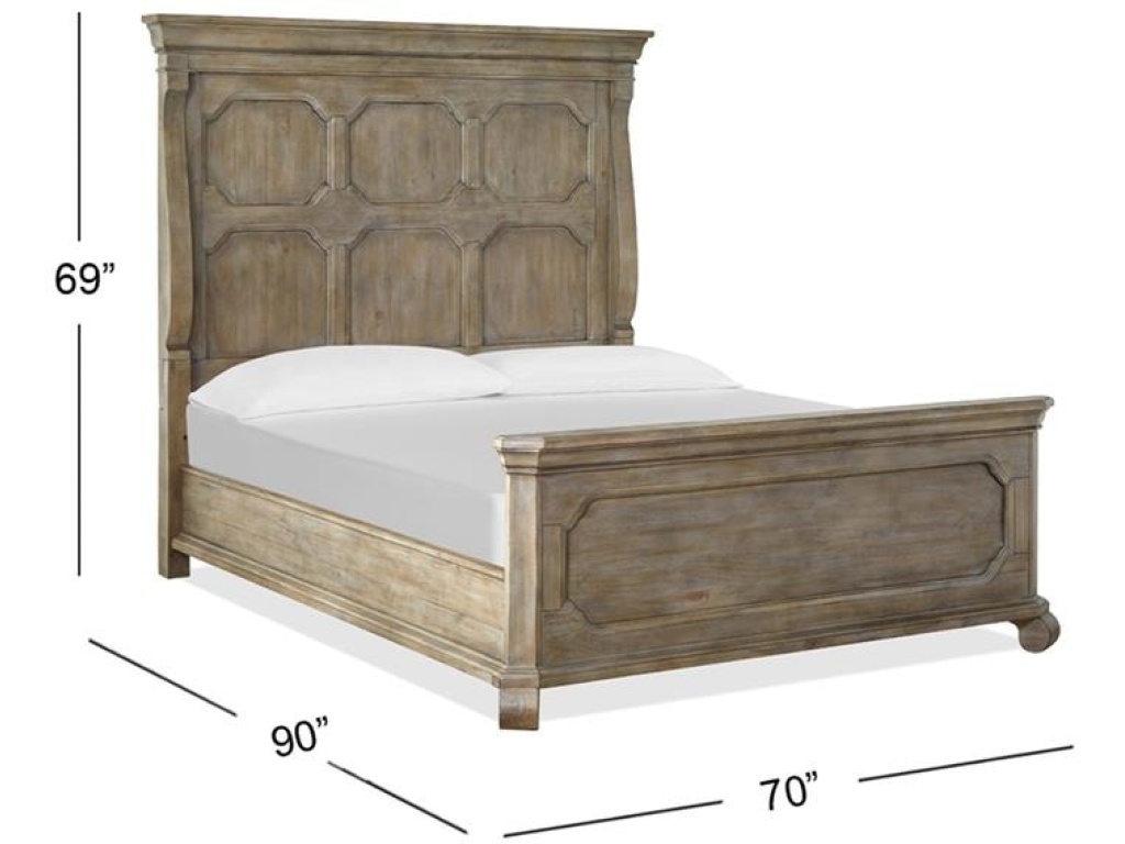 Complete Queen Panel Bed - image 1