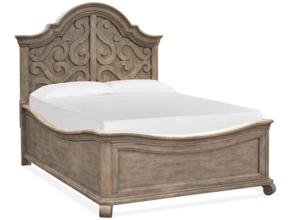 Complete Queen Shaped Panel Bed - image 2