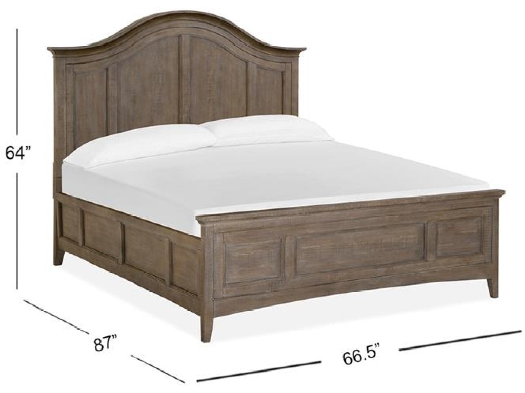 Complete Queen Arched Bed with Regular Rails - image 3