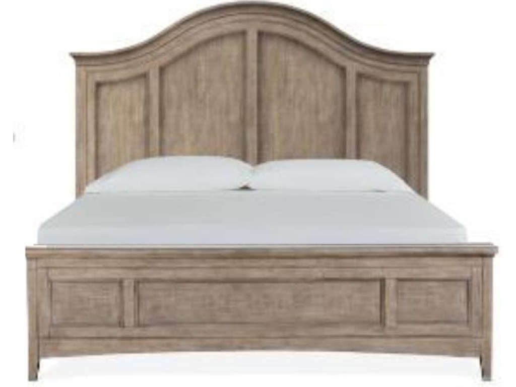 Complete Queen Arched Bed with Regular Rails - main image