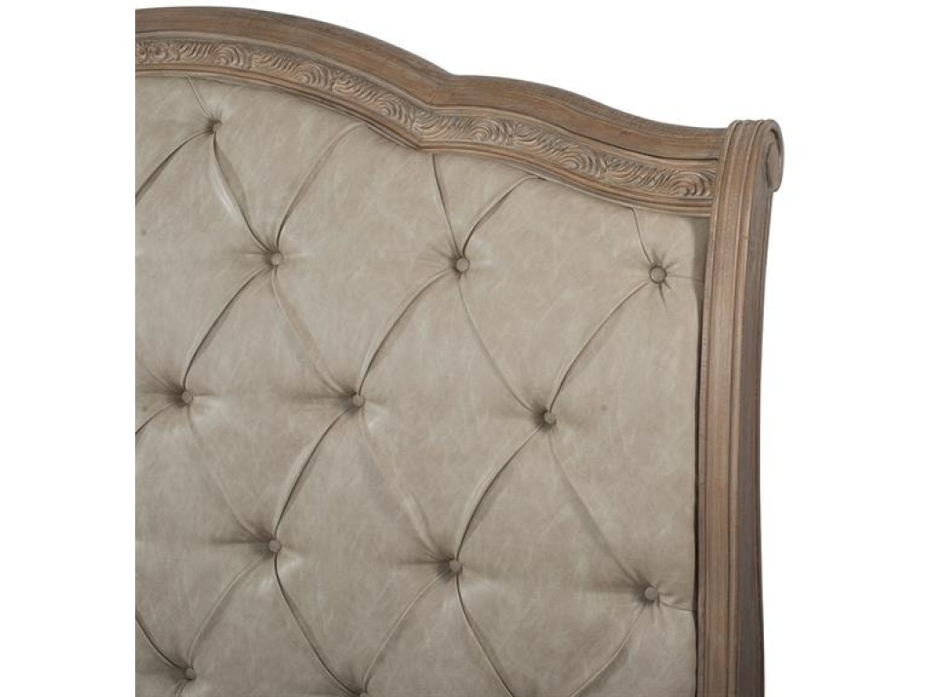 Complete Queen Sleigh Storage Bed with Upholstered Headboard - image 1