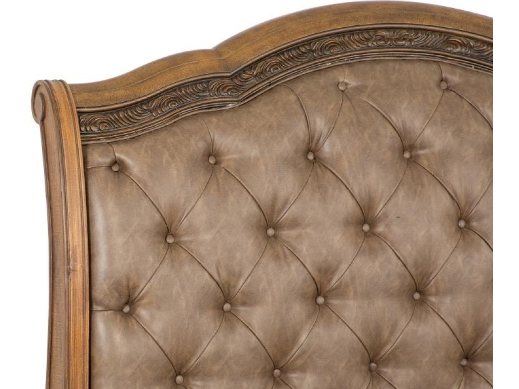 Complete Queen Sleigh Storage Bed with Upholstered Headboard - image 3