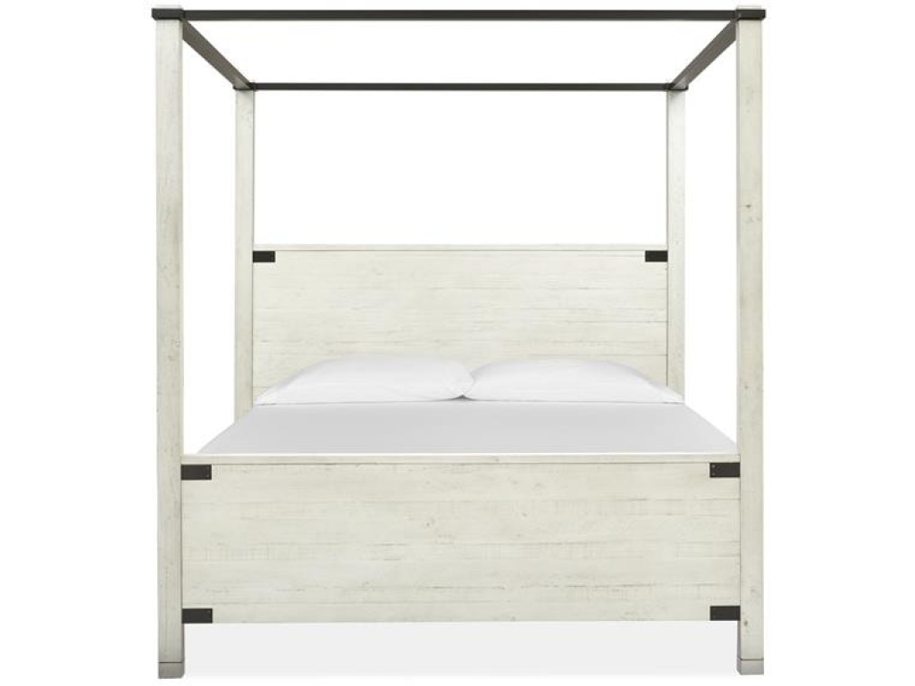 Wood Queen/King Poster Bed Rails Long Canopies SU - main image