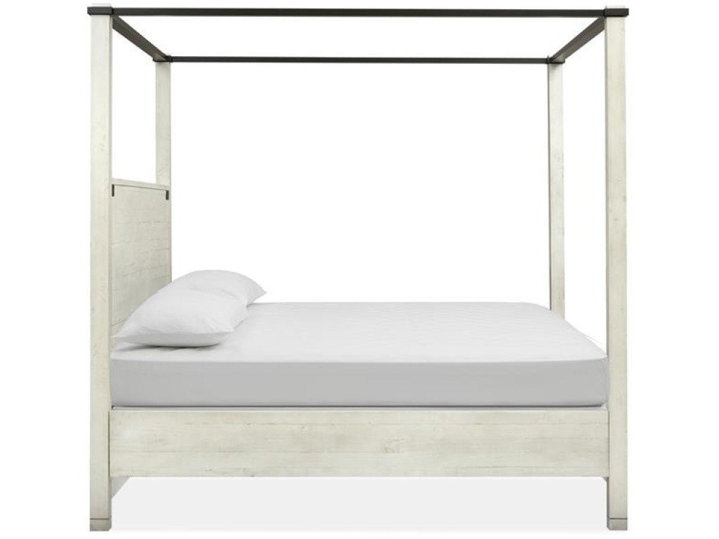 Wood Queen/King Poster Bed Rails Long Canopies SU - image 1