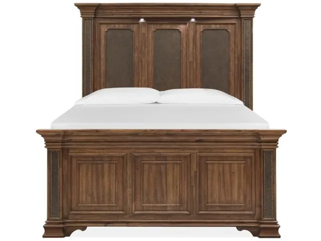 Wood Queen/King Panel Bed Rails SU