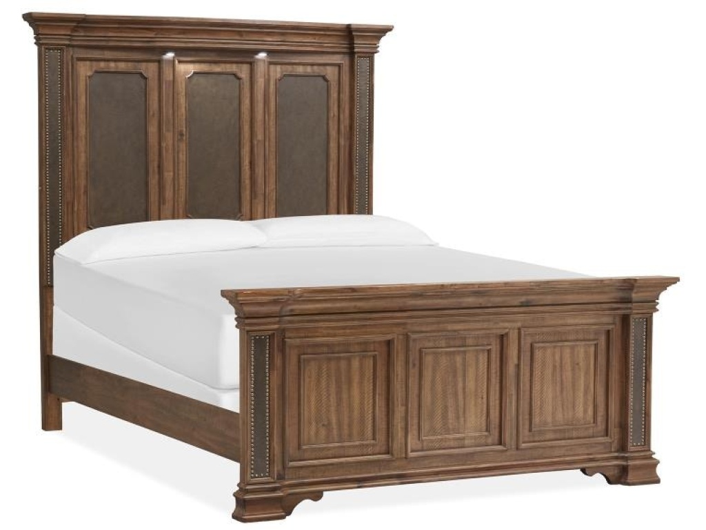 Wood Queen/King Panel Bed Rails SU - image 1