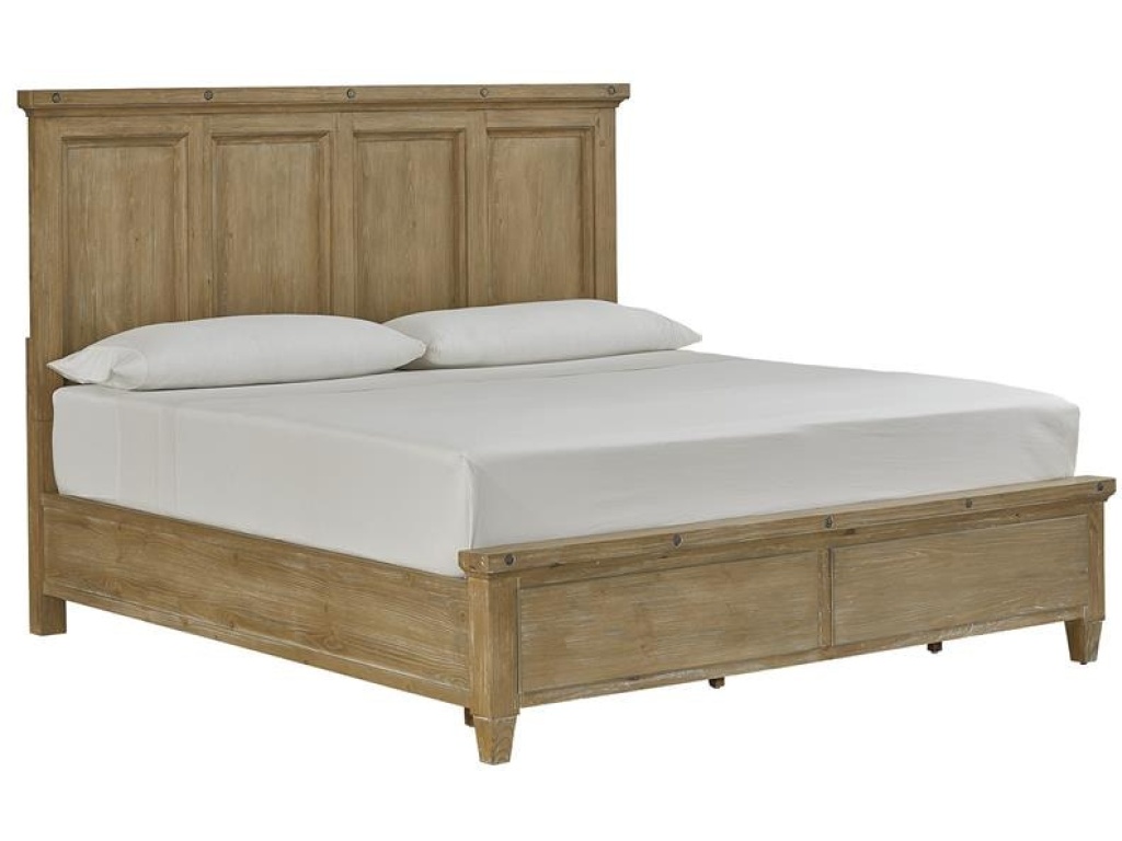 Wood Queen Panel Bed Footboard SU - image 1