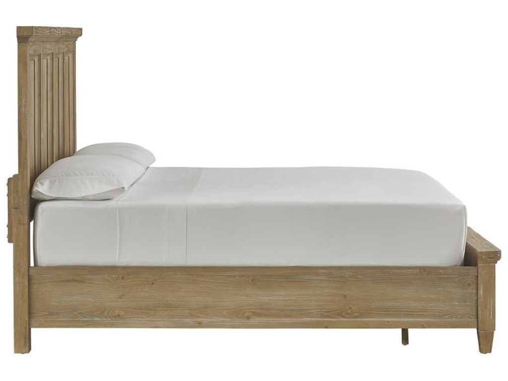 Wood Queen Panel Bed Footboard SU - image 2