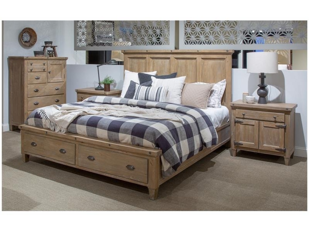 Complete Queen Panel Storage Bed - main image
