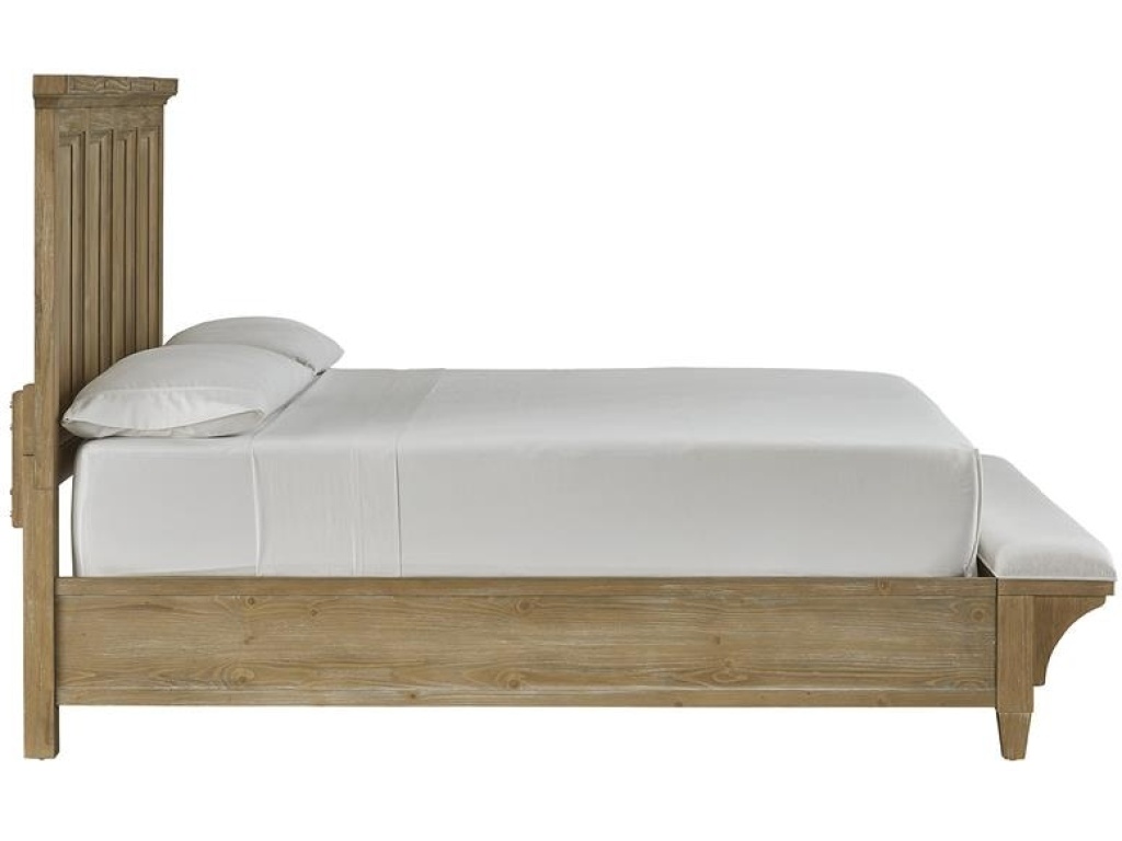 Complete Queen Panel Bed with Uph.Footboard - image 1