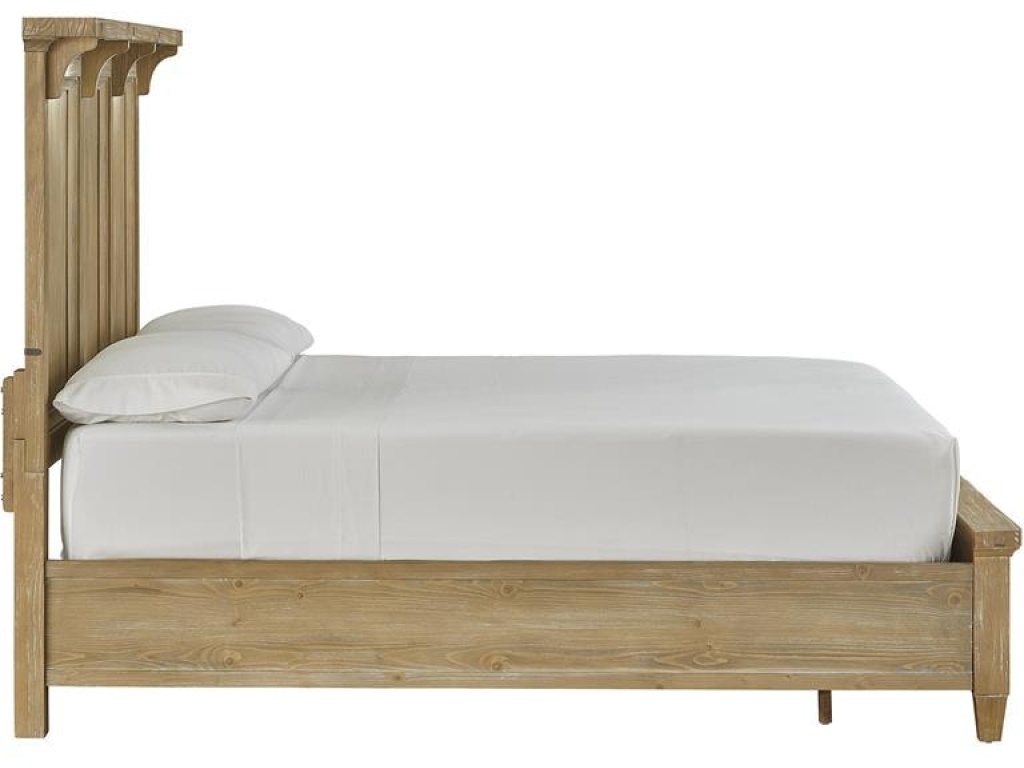 Complete Queen Lighted Panel Bed - image 1