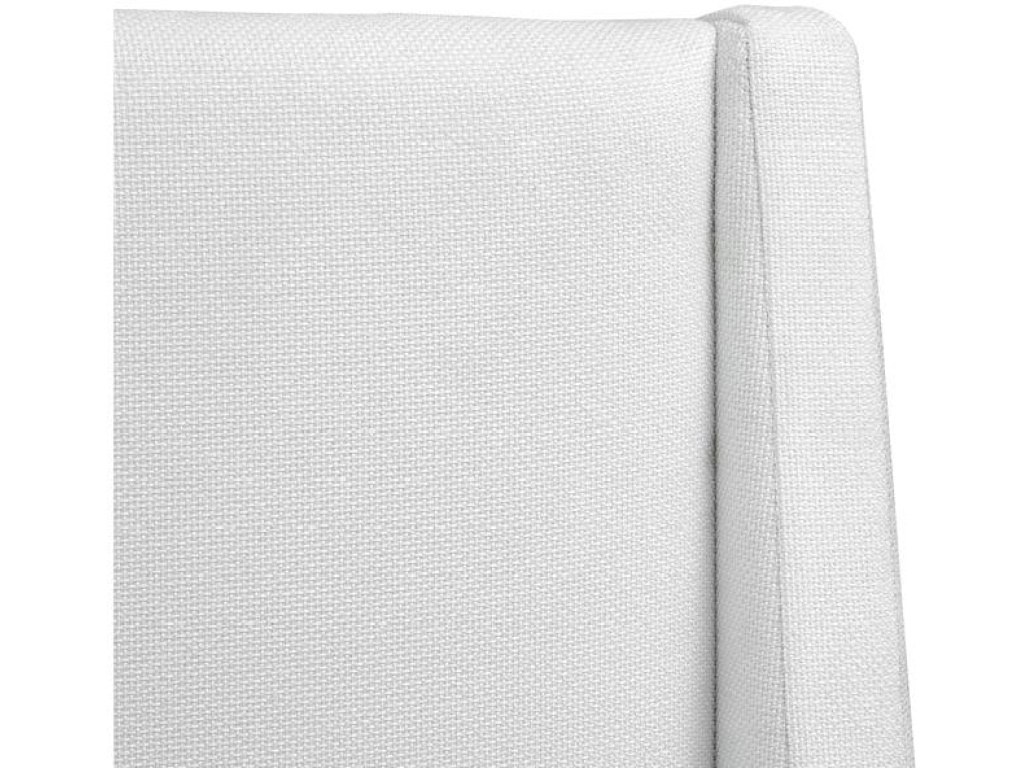 Complete Queen White Upholstered Island Bed - image 2
