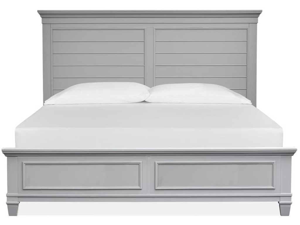 Wood Queen Panel Bed Footboard - Grey SU - main image