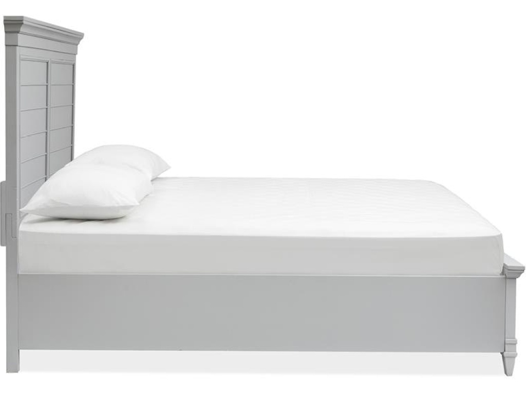 Wood Queen Panel Bed Footboard - Grey SU - image 1