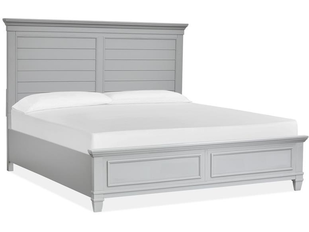 Wood Queen Panel Bed Footboard - Grey SU - image 2
