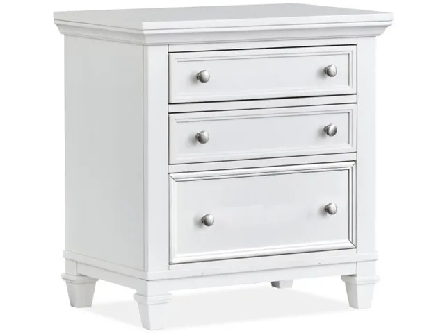 Drawer Nightstand - White
