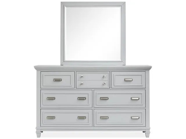 Complete Queen Panel Bed - Grey