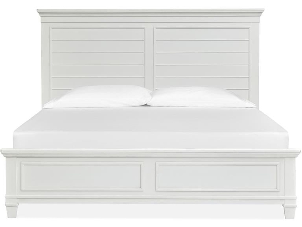 Complete Queen Panel Bed - White - main image