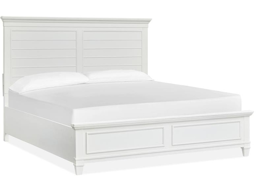 Complete Queen Panel Bed - White - image 1