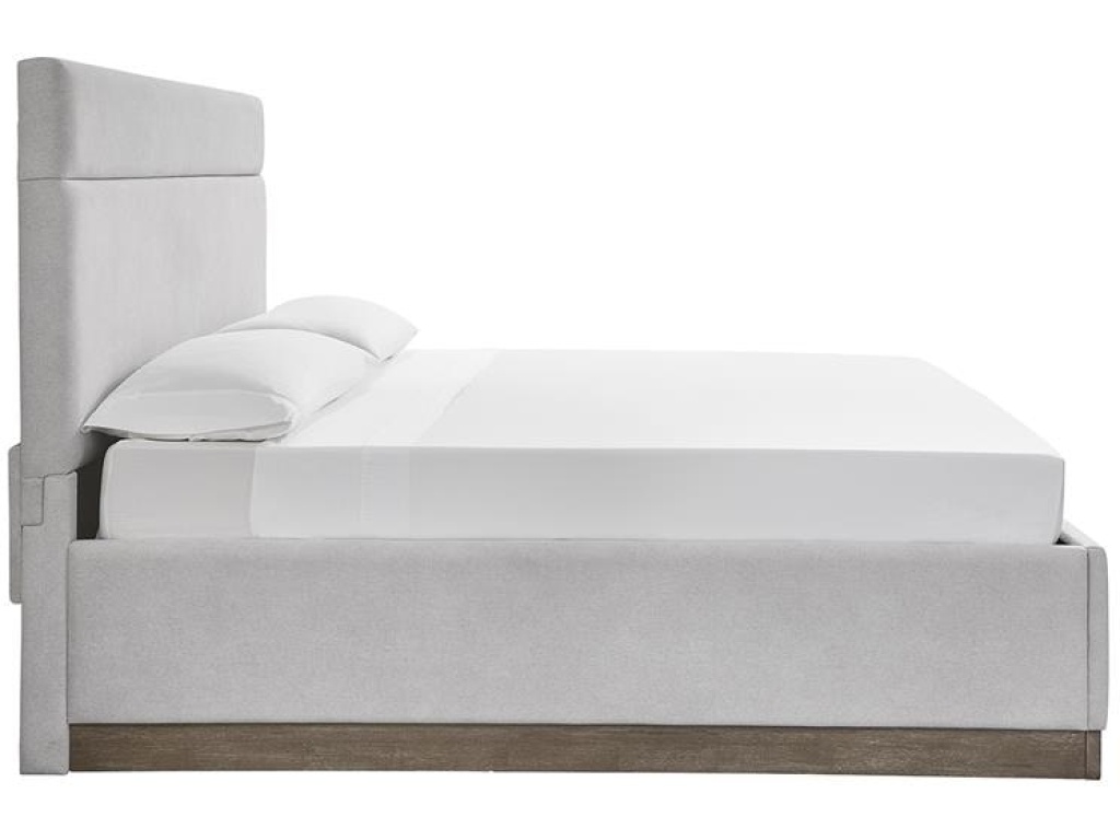 Complete Queen Upholstered Panel Bed - image 1