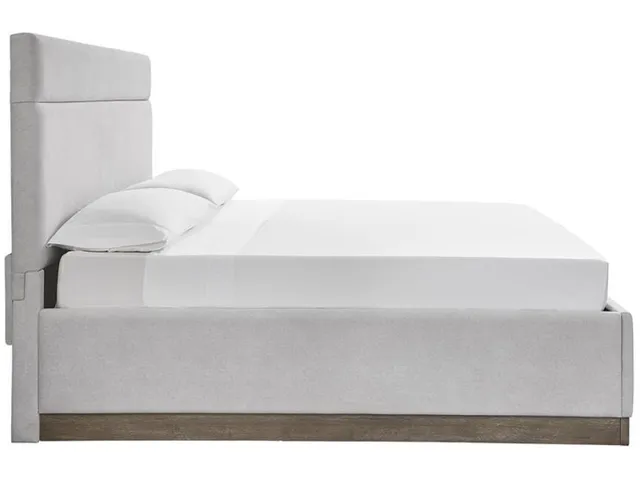Complete Queen Upholstered Panel Bed