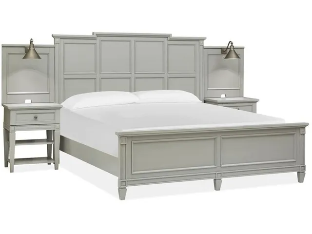 Wood Queen Panel Bed Headboard KD
