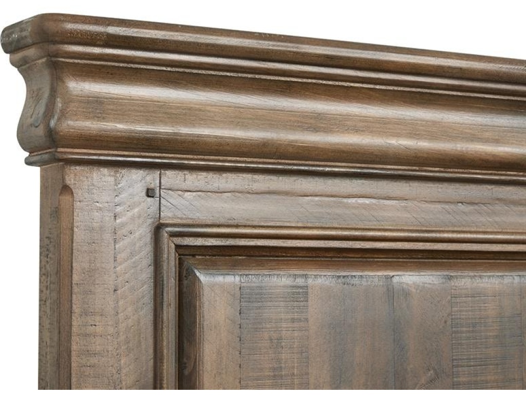 Wood Queen Panel Bed Footboard SU - image 2