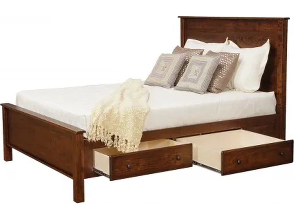 Lewiston King Panel Bed w/ 2 30" Drawers - image 1