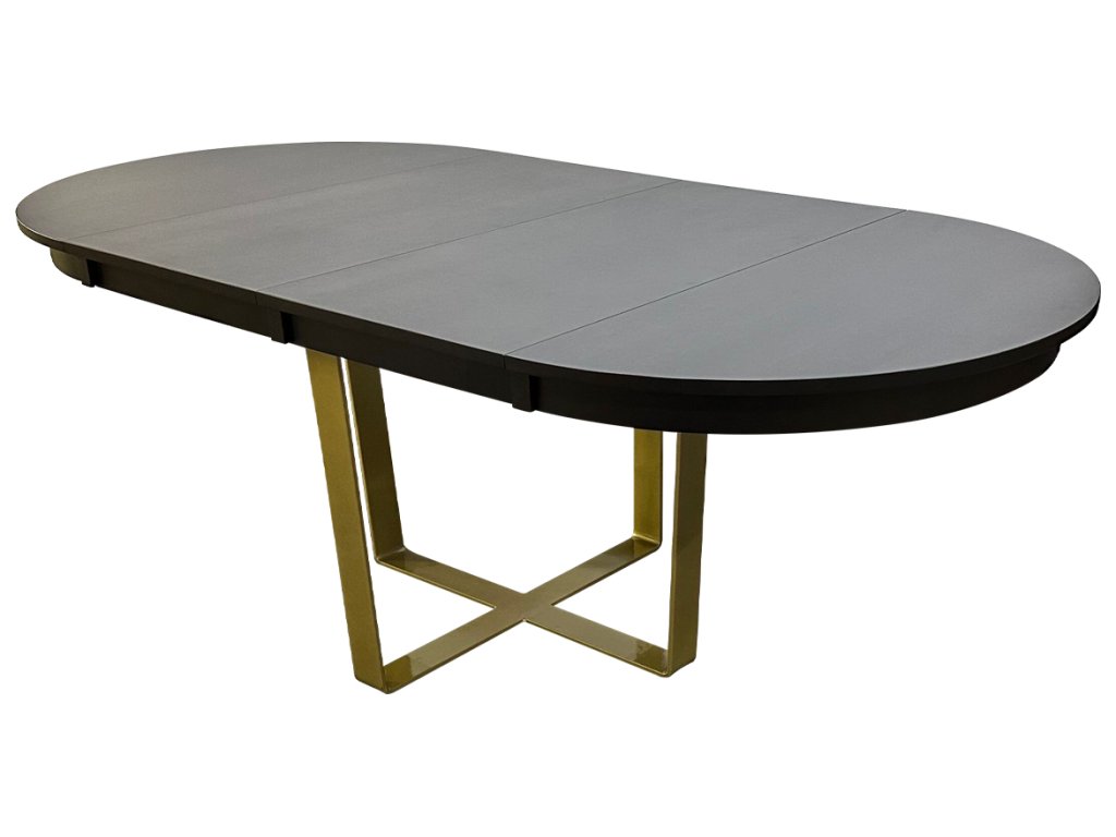 Round Extension Table with Steel Base - image 1