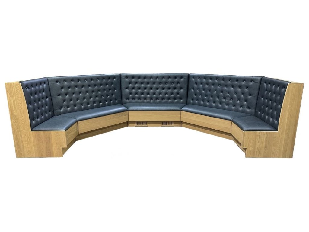 Barkman Furniture Custom Dining Table & Corner Banquette, alternate view 1